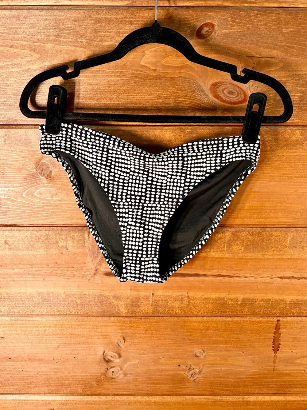 aerie Black and White Dot Hipster Bikini Bottoms Size Medium 💕🖤